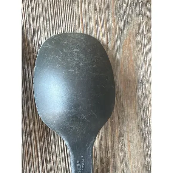 Pampered Chef set of 2 Black Nylon spatula 2351 & solid Spoon 2349 USA - Picture 6 of 15